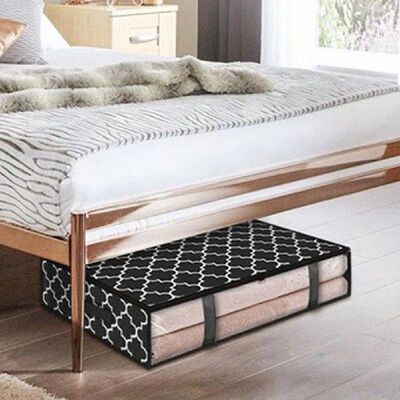 Sealed Well 2 Colors Under Bed Clothes Storage Bin Closet