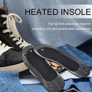 1 Pair USB Heated Insoles Foot Warming Pad Feet Warmer Sock