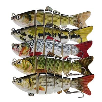 10cm 3D Eyes Lifelike Fishing Lure with Double Hooks 6