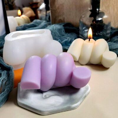 Home Candle Making Tools Handmade Candle Silicone Mold DIY