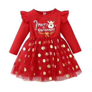 My First Christmas Dresses Girls Child Christmas Long