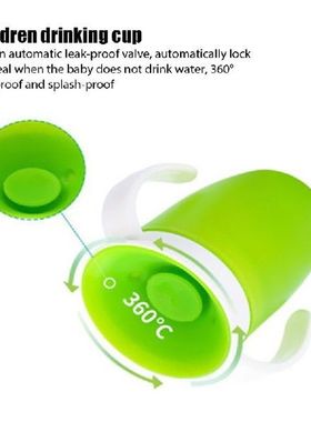 360 Degrees Rotated Child Learning Drinking Cup With Double