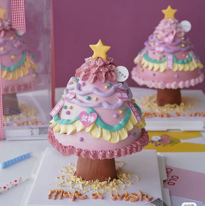 net red wish tree cake piling frame revives the old style li