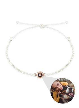 gifts for women Personalized Circle Photo Bracelet Projectio