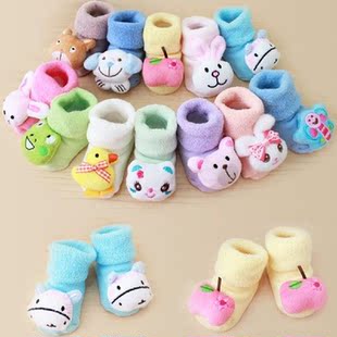 Baby Winter Cartoon Socks Newborn Kids Anti-slip Warm Socks
