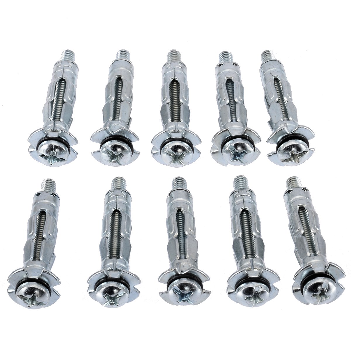 *10PCs M4X32 Hollow Wall Anchors Metal Cavity Plasterboard