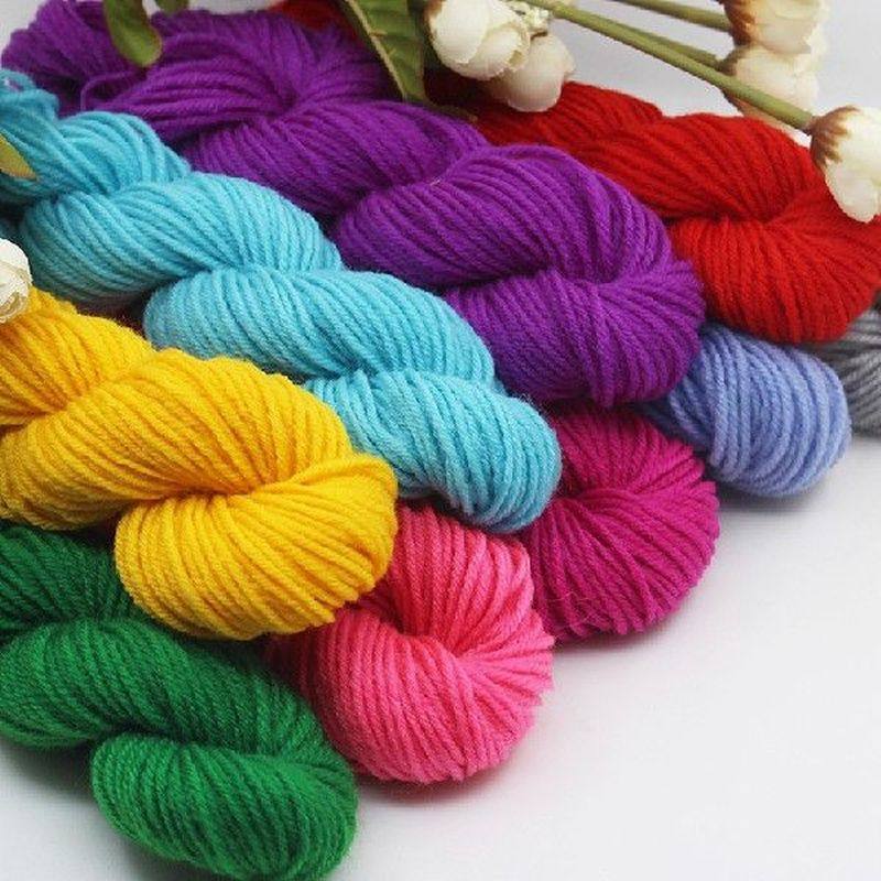 high quality soft cotton baby knitting wool yarn for