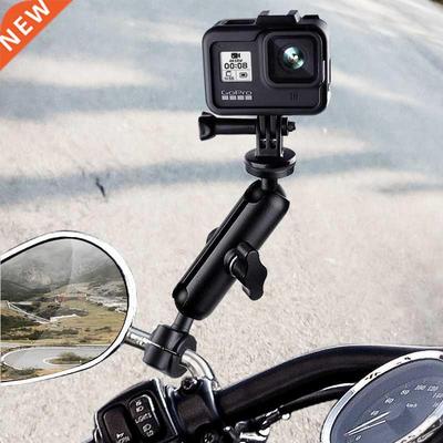 Metal Motorcycle Bicycle Camera Holder Handlebar Mirror Moun