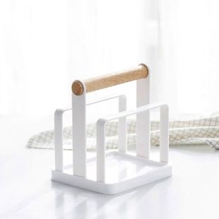 Multifunctional Kitchen Storage Rack Wooden Chopping Board