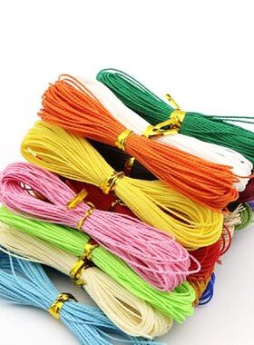 28 Colors 1MM Waxed Polyester Twine Cord 3 Strands Waxed