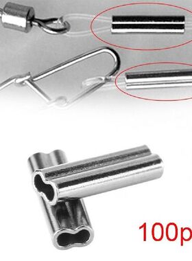 100pcs 8/10mm Hot Connector High Quality Oval Fishing Wire