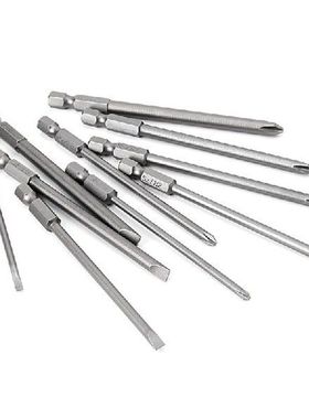 10 Buah Obeng PH2 Berslot Magnetik Bit S2 Baja 1/4 Batang