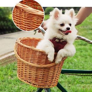 Large Bicycle Basket for Kids Wicker Bike Front Basket