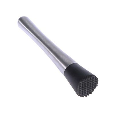 Stainless Steel Cocktail Muddler Stirrer Ice Crusher Stick
