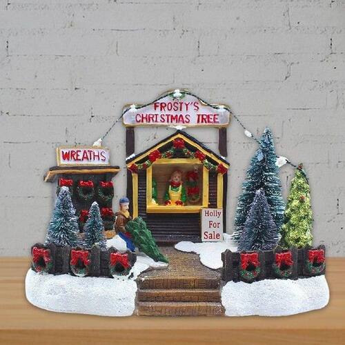 Christmas Snow House Store Figurine Luminous Village
