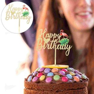 2pcs Cake Decor Birthday Cake Picks Birthday Cake Decor for