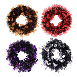 Halloween Wreath Welcome Sign Front Door Decorations for