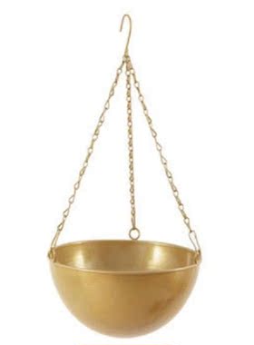 Metal Hanging Flower Pot Chain Hanging Planter Basket