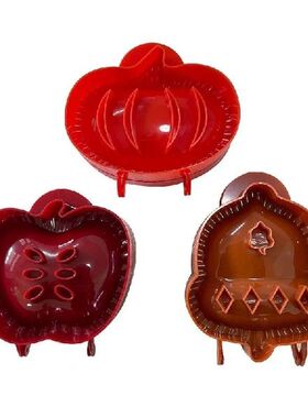 896A Set of 3 Hallowee Pumpking-Pie Decoration Wraper Dough