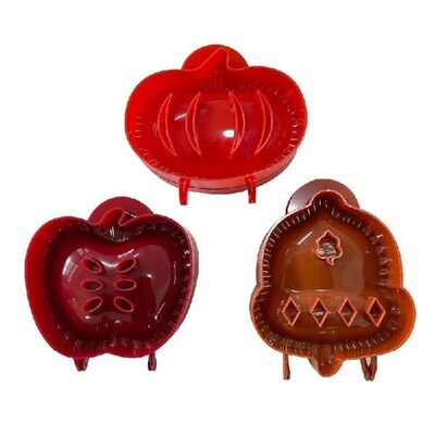 896A Set of 3 Hallowee Pumpking-Pie Decoration Wraper Dough