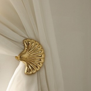 Designer Shell Shape Brass Vintage Curtain Hook Art Brass