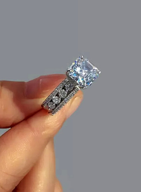 Hot Luxury Princess Cut Rings Women for Engagement