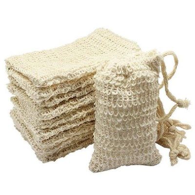30 Pack  Exfoliating Soap Saver Pouch Holder Natural Sisal