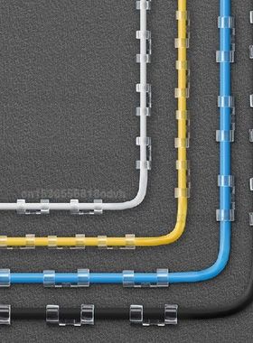 20 pcs Cable Organizer Clips Cable Management Desktop ABS