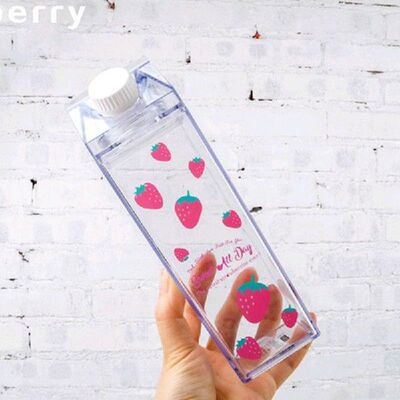Botol Air Portabel Penyimpanan Susu Sakura-Print