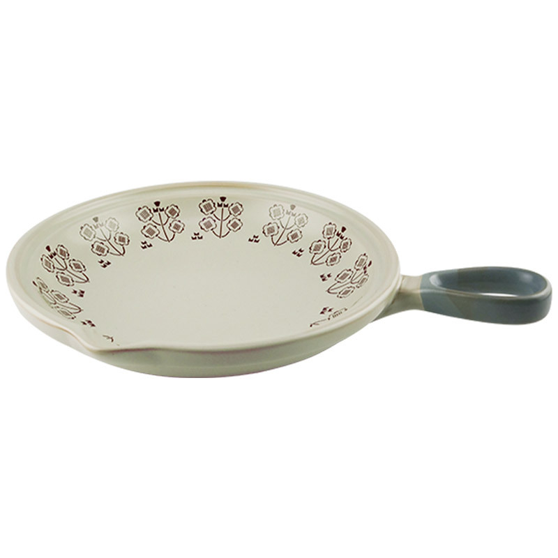 Japanese Retro Ceramic Food Plate Rough Clay Baking Tray