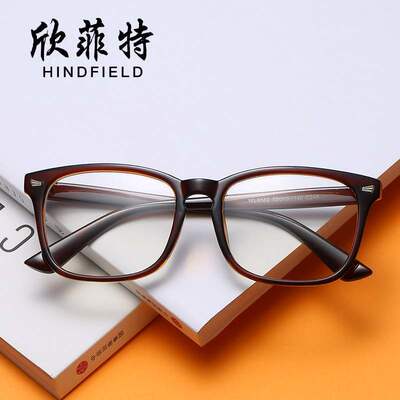 Retro flat lens spectacle frame Korean imitation plate