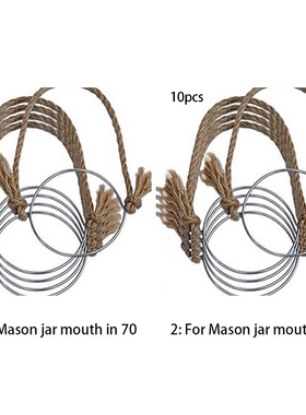 Hangers for Mason Jar,Linen Rope Handles for Wide Mouth Maso