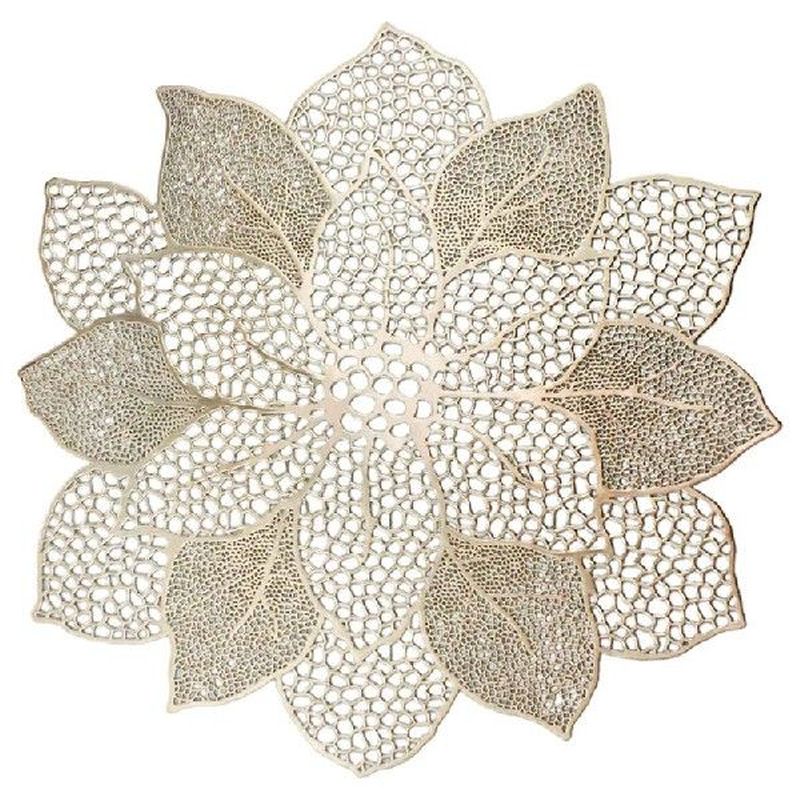 Table Mats Hollow Out Hibiscus Flower Place Mats For Dinner