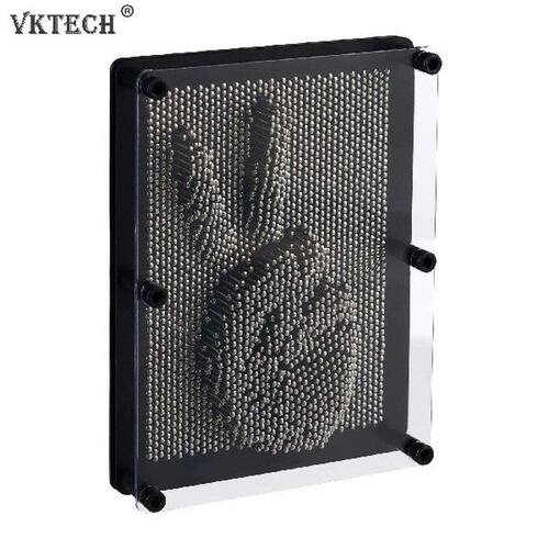 Pin Art 3D Sculpture Clone Carving Hand Shape Metal Pin