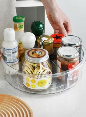 9/12 Inch Round Clear 360 Rotation Cabinet Organizer with