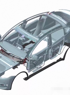 特斯拉 Model Y整车数据模型图档 3dxml格式已更新2021款