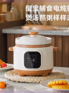 全智能白瓷紫砂快速电炖锅