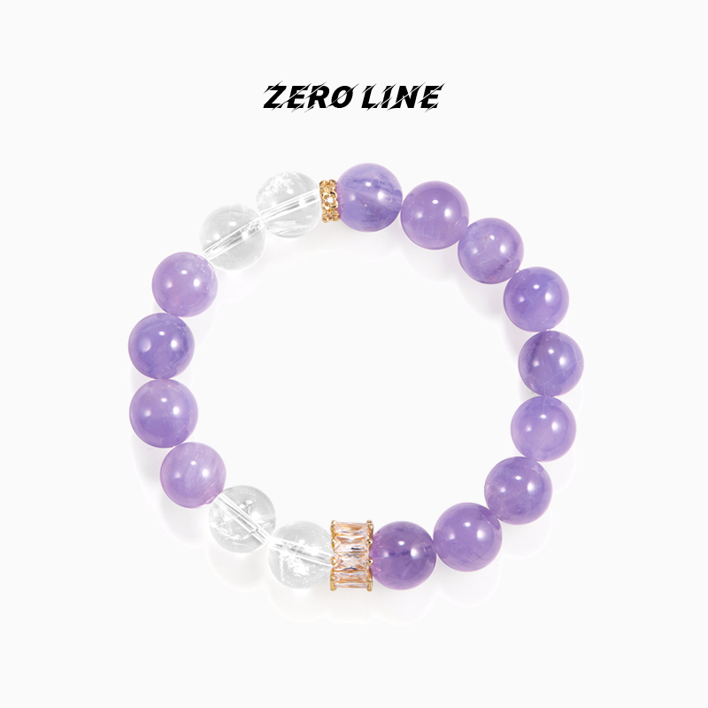 zeroline薰衣草紫水晶手串女
