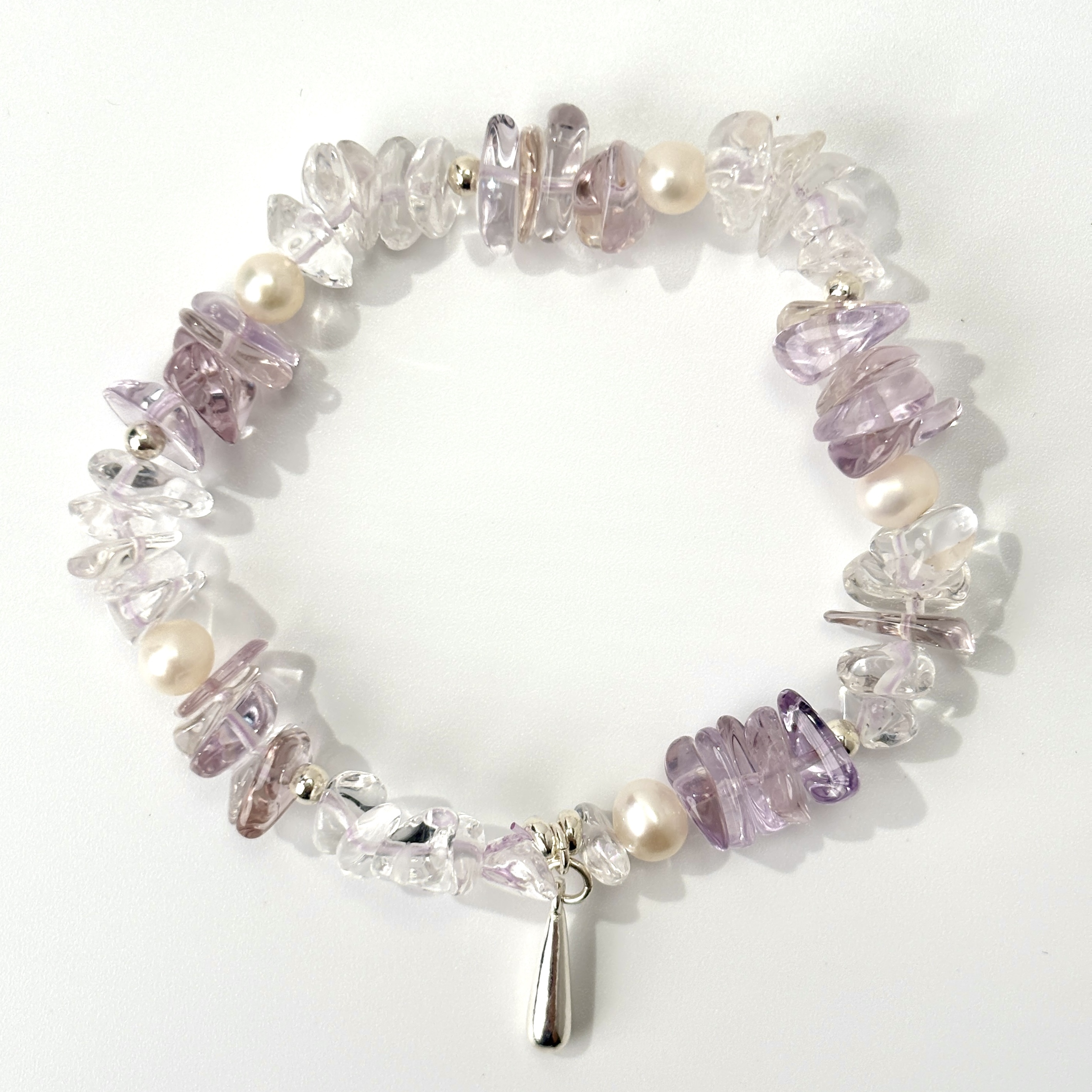 zeroline天然玻利维亚紫水晶手串