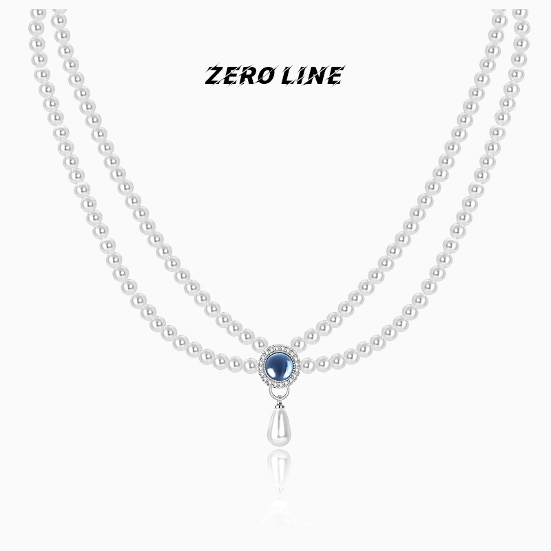 【zeroline】疊戴鎖骨鏈天然淡水珍珠項鏈