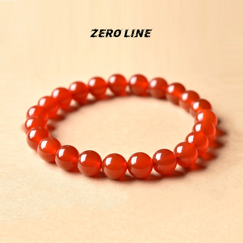 zeroline天然红玛瑙手串女