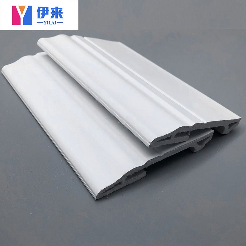 生态木踢脚线护墙板PVC塑料背景墙墙裙装饰石塑收边条实木