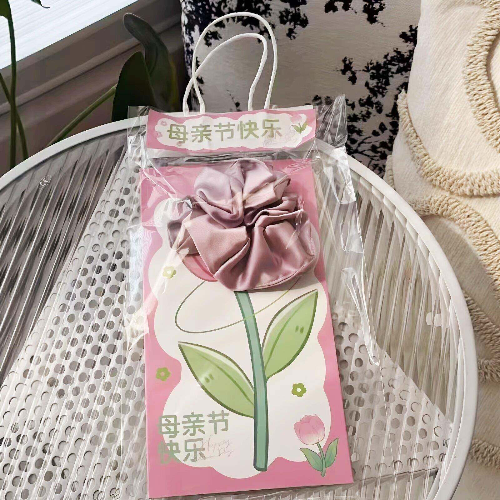 母亲节实用礼物伴手礼送女神妈妈女员工手工DIY发饰发圈花束贺卡