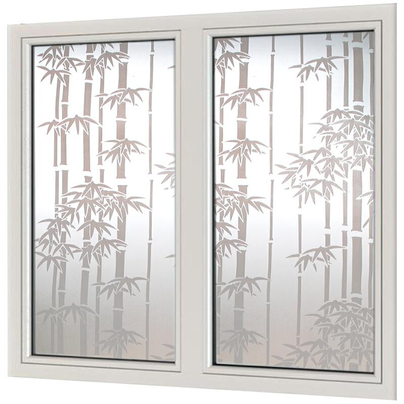 玻璃贴纸带胶带背胶玻璃贴纸防窥视全遮光贴纸浴室卫生间窗纸卧室