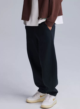 斯琴2024秋专柜正品兰色纯棉松紧腰宽松休闲裤长裤卫裤BDQK01005