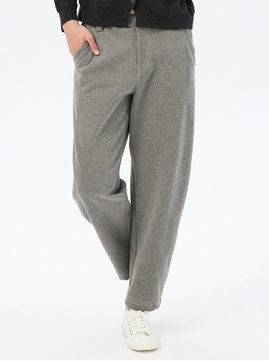 斯琴2023春新灰色高弹加厚口袋宽松直筒休闲裤长裤BCCK00925 988,女装/女士精品,休闲裤,淘宝优惠券,粉丝福利购,淘宝优惠卷