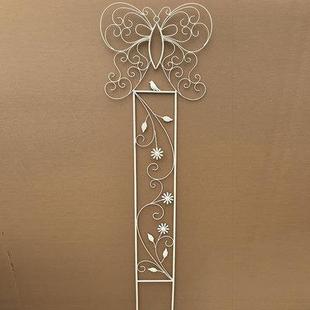 花园铁艺植物花架子 花攀爬架落地式 欧式 简约户外绿萝花架栏杆月季