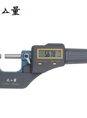 北量数显外径千分卡尺0-25-50mm高精度0.001螺旋测微器测厚仪