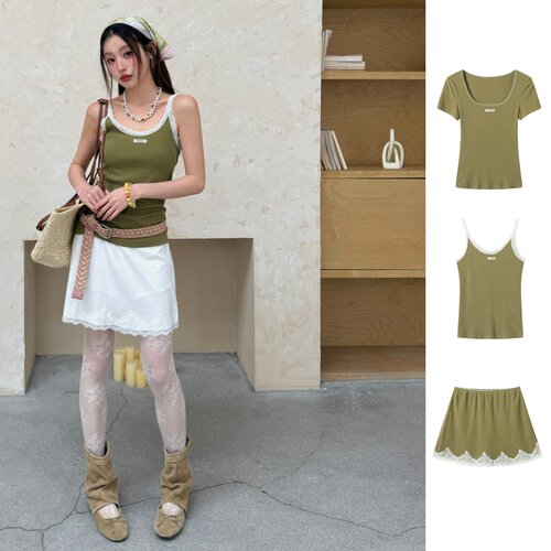 REREK设计师品牌夏季针织上衣
