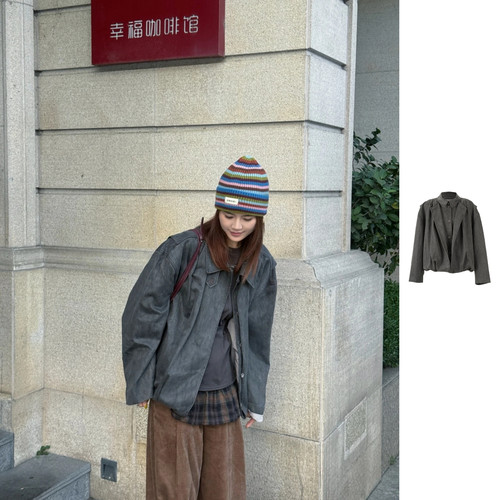 项小七 YOE YYOU 26秋季新款双门襟球形夹克百搭女式上衣